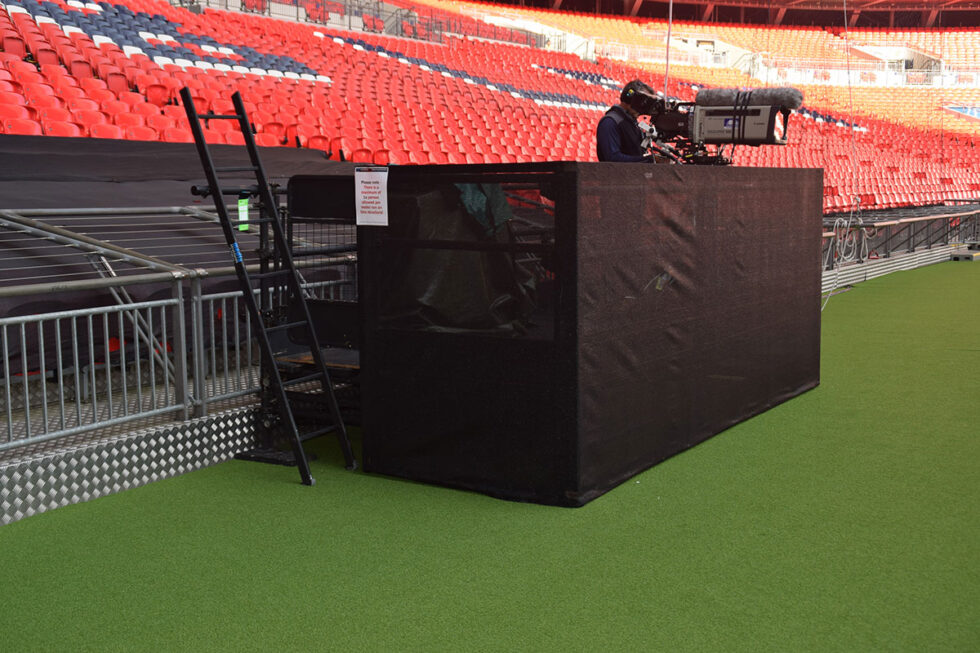 Camera stand at NFL Wembley
